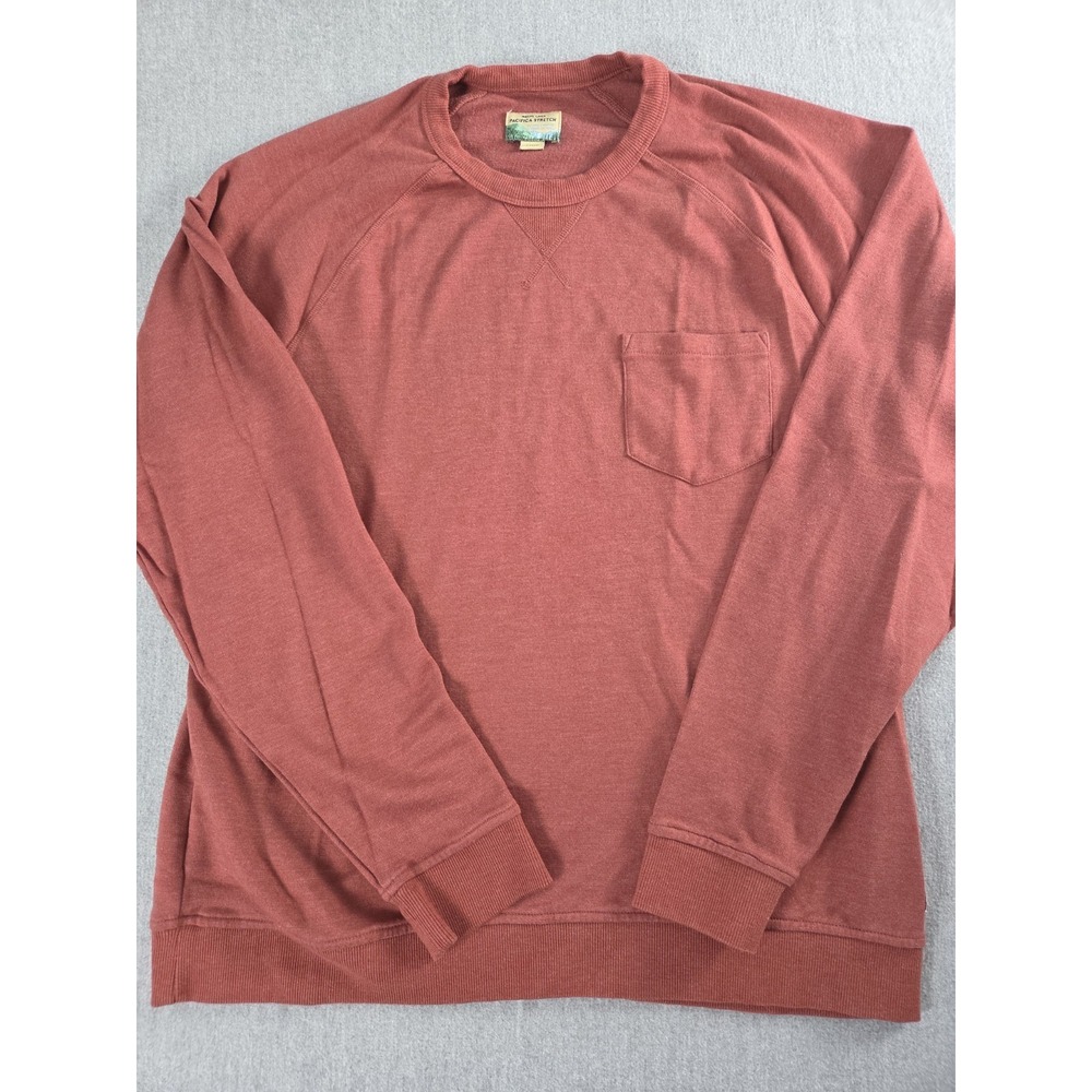 Marine Layer Pacifica Stretch Raglan Shirt Mens L Overshirt Layer Crew Neck Soft